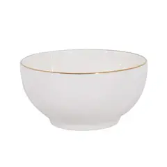HALLEN - Bowl 11cm de Porcelana Royal Borde Dorado Menaje Cocina