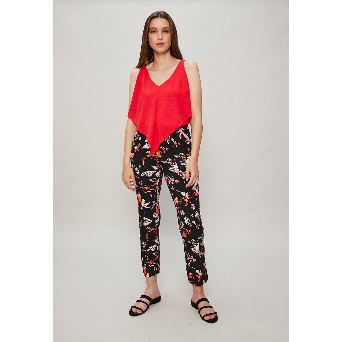 ASH - Blusa Sin Mangas Rojo Mujer Ash