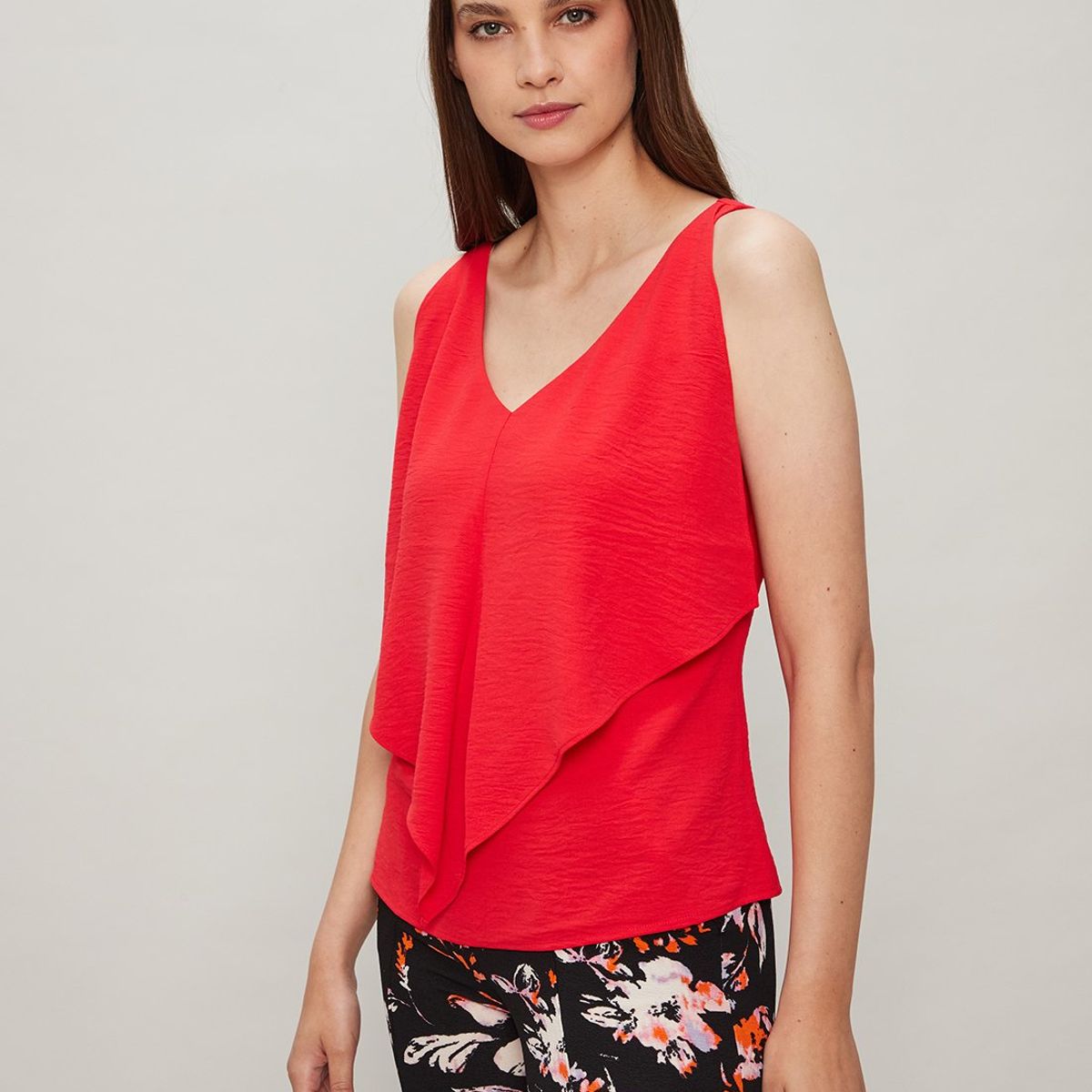 ASH - Blusa Sin Mangas Rojo Mujer Ash