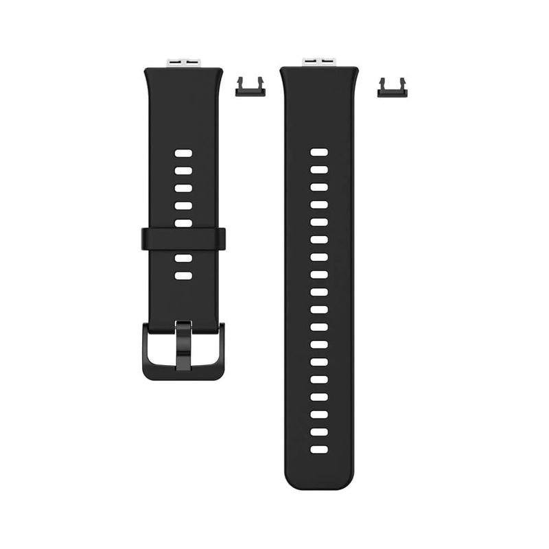 GENERICO - Correa Silicona Para Huawei Fit  Fit New  Fit Elegant Negro