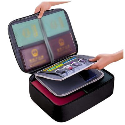 Imagen 1 del producto Porta Documentos Tarjetas Pasaportes Viaje Antirrobo Clave