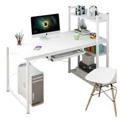 GENERICO - Escritorio y silla para Ordenador y Estantería Combinada