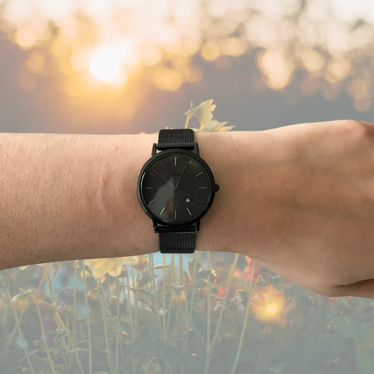 SKMEI - Reloj Para Mujer  Dama Acero Inoxidable