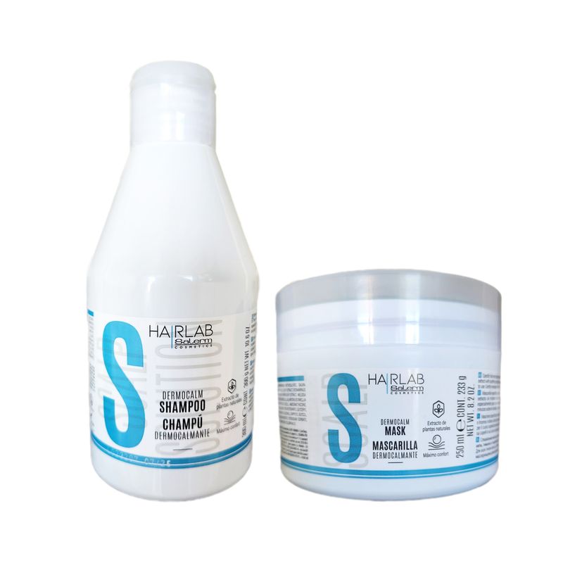SALERM - salerm shampoo 300ml y mascarilla dermocalmante 250ml.-