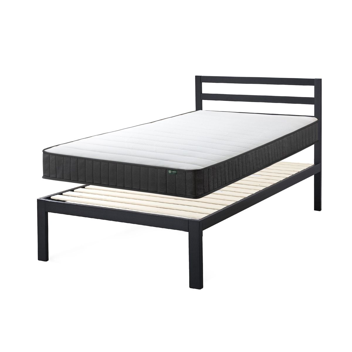 ZINUS - Cama Mia Zinus Colchon Resortes pocket 20cms 1.5 Plazas Long