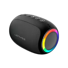 LENYES - Parlante Bluetooth Portátil color Negro 10w S203