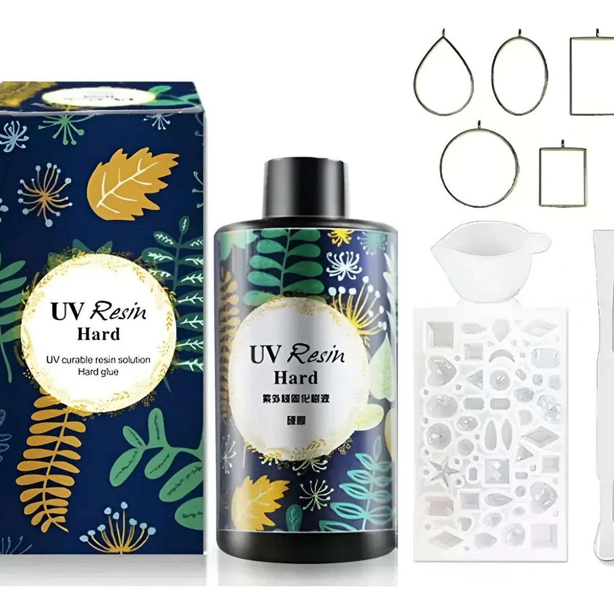 MUNDO MAGIA - Kit Resina Uv 100g Crystal De Secado Rapido