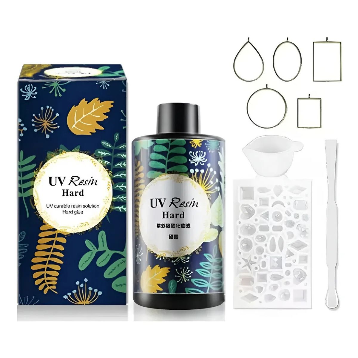 MUNDO MAGIA - Kit Resina Uv 100g Crystal De Secado Rapido