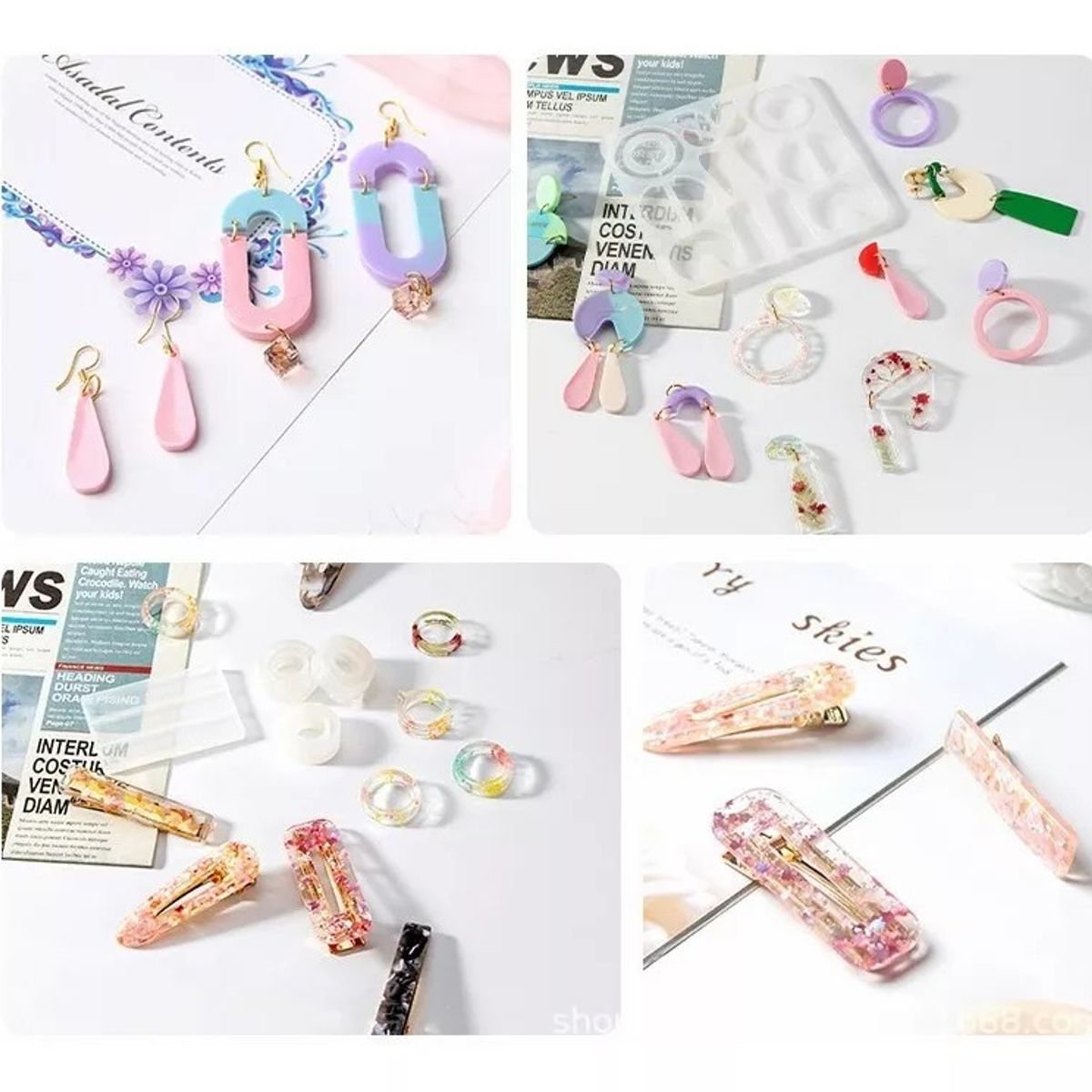 MUNDO MAGIA - Kit Resina Uv 100g Crystal De Secado Rapido