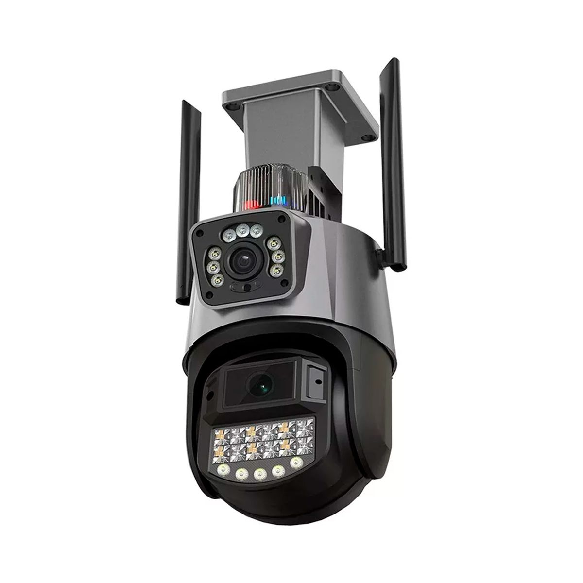 GENERICO - Cámara Vigilancia Wifi Exterior 2k 4mp Doble Lente Alarma