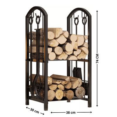 Imagen 2 del producto Leñero con accesorios Bighouse