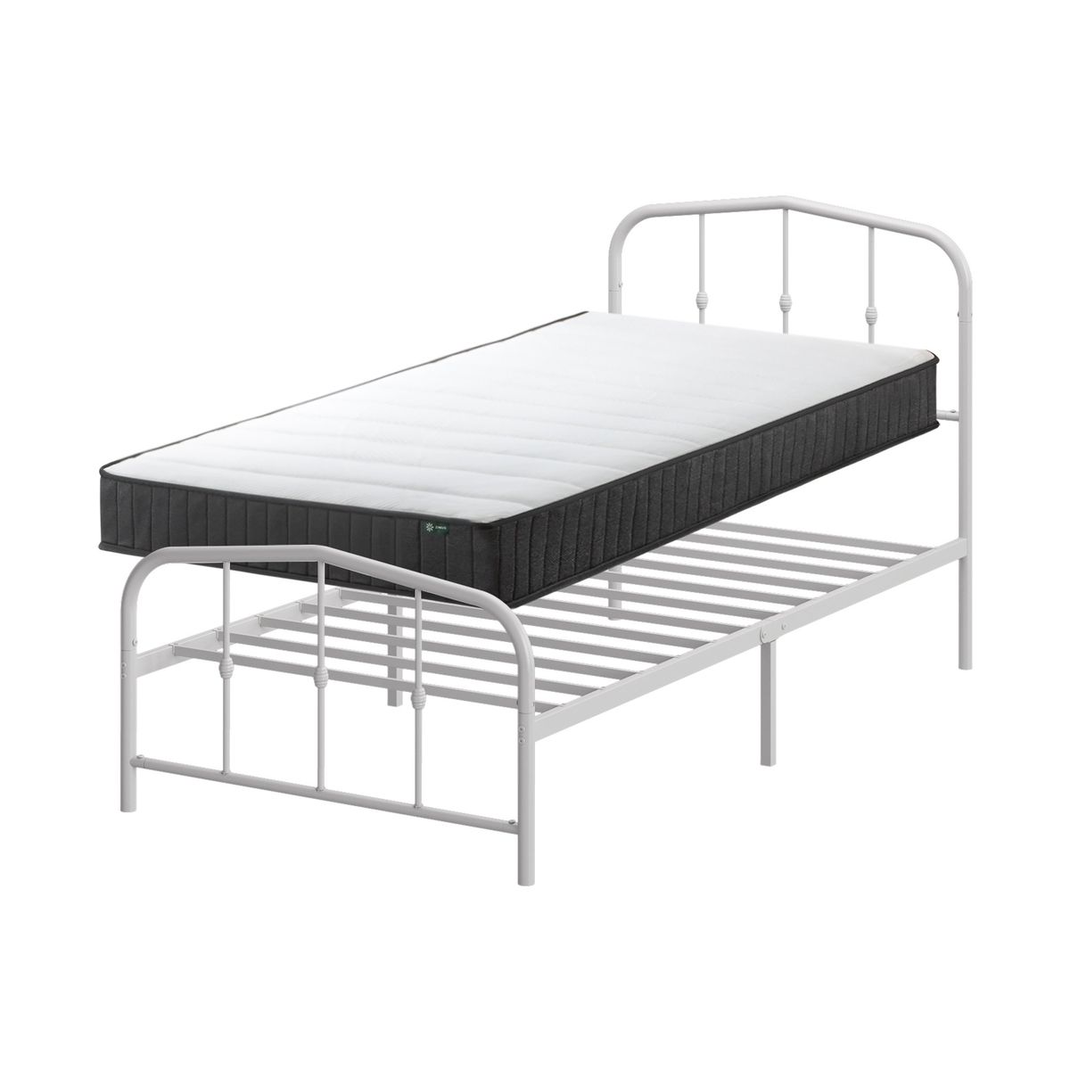 ZINUS - Cama Heidi Zinus Colchon Resortes Pocket 20cms 1.5 Plazas Long