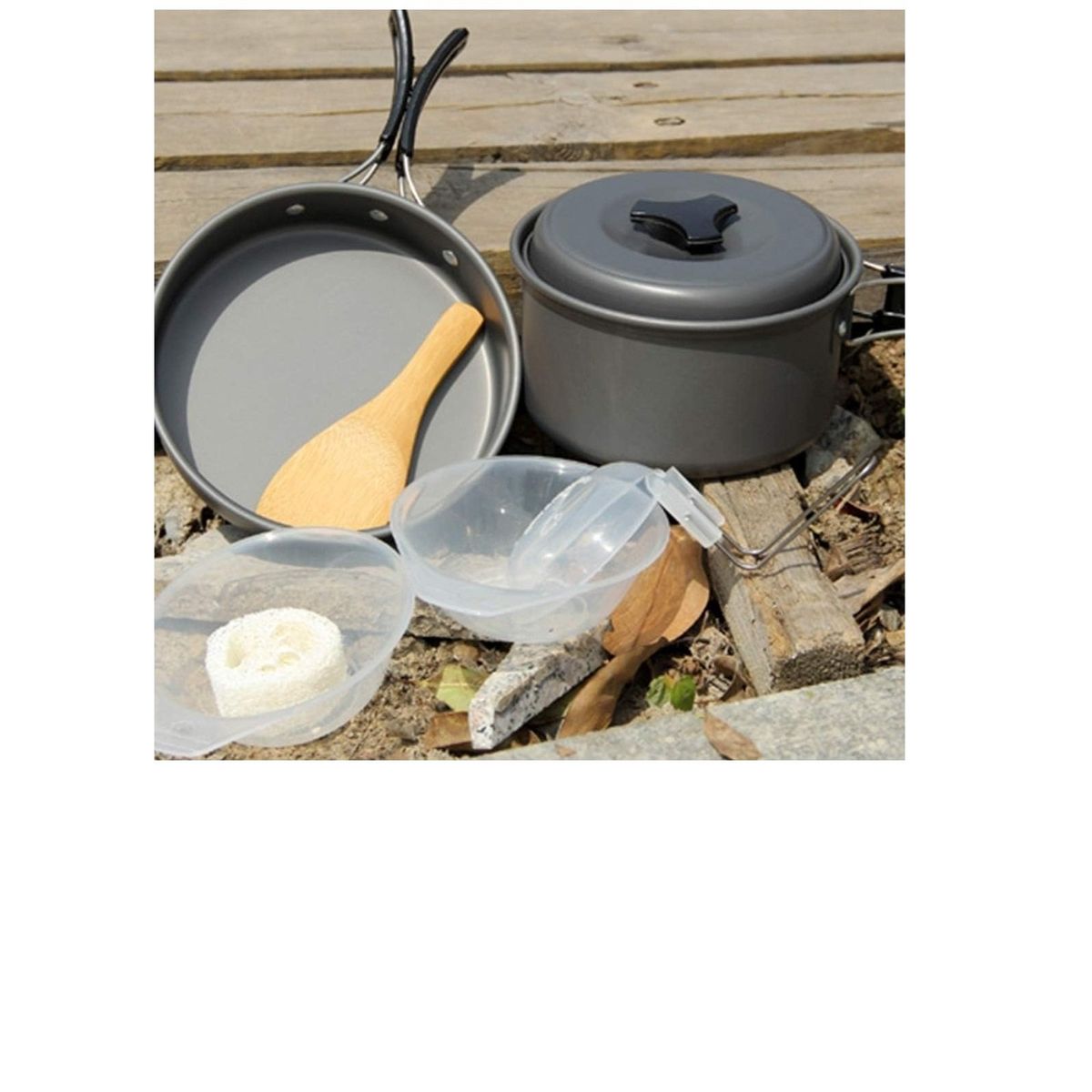 ANGELES DEL HOGAR - Juego de utensilios de cocina  para Acampar