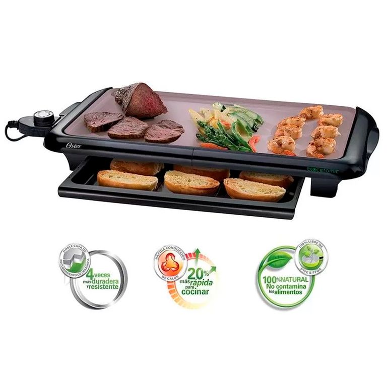 Asador eléctrico Bio Cerámica Natural Antiadherente certificado SEC