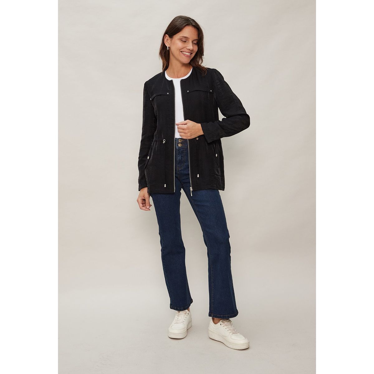 MA GRIFFE - Chaqueta Negro Mujer Magriffe
