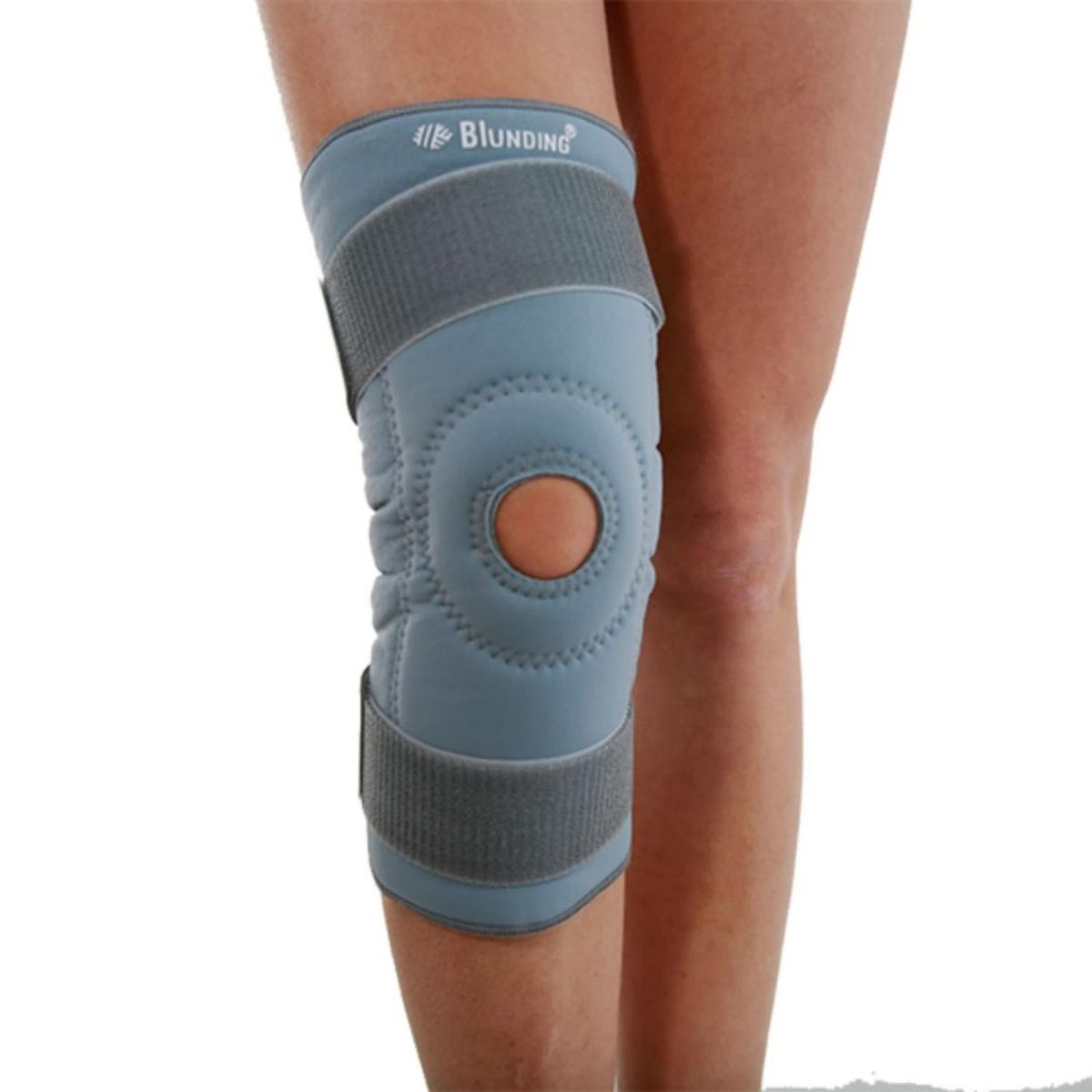 BLUNDING - Rodillera con orificio rotuliano 1 unidad - Gris - S