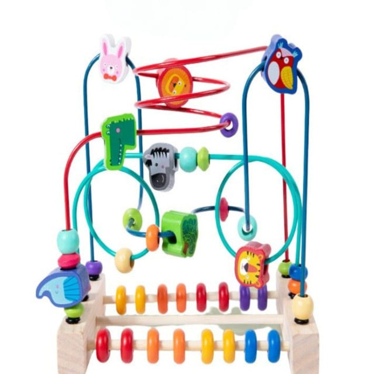 GENERICO - Juguete Ábaco De Madera Didáctico Niñosbebés