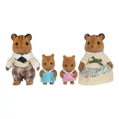 GENERICO - Ternurines, familia pack 4 integrantes de mini ardillas silvestres.