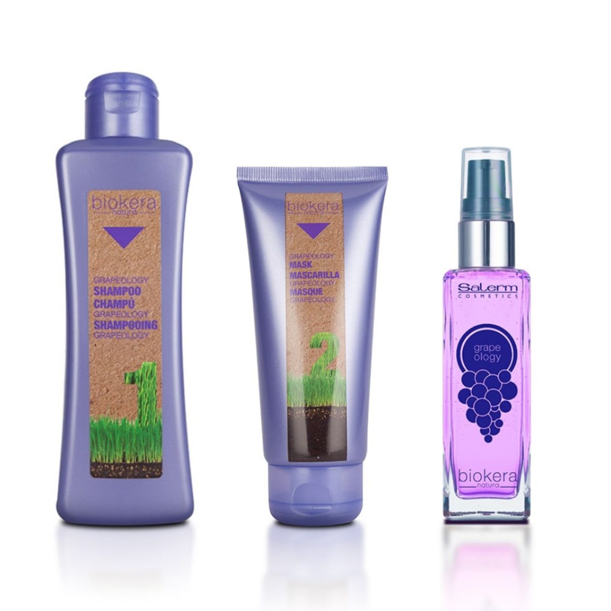 SALERM - Kit Grapeology Salerm Uva Shampoo - Acondicionador Y Serum-