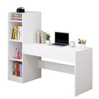 Escritorio Moderno Con Repisas Blanco