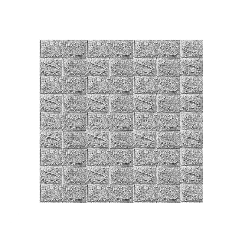 GENERICO - Pack 10 Laminas Papel Mural 3d Ladrillo Pared 77x70 Gril