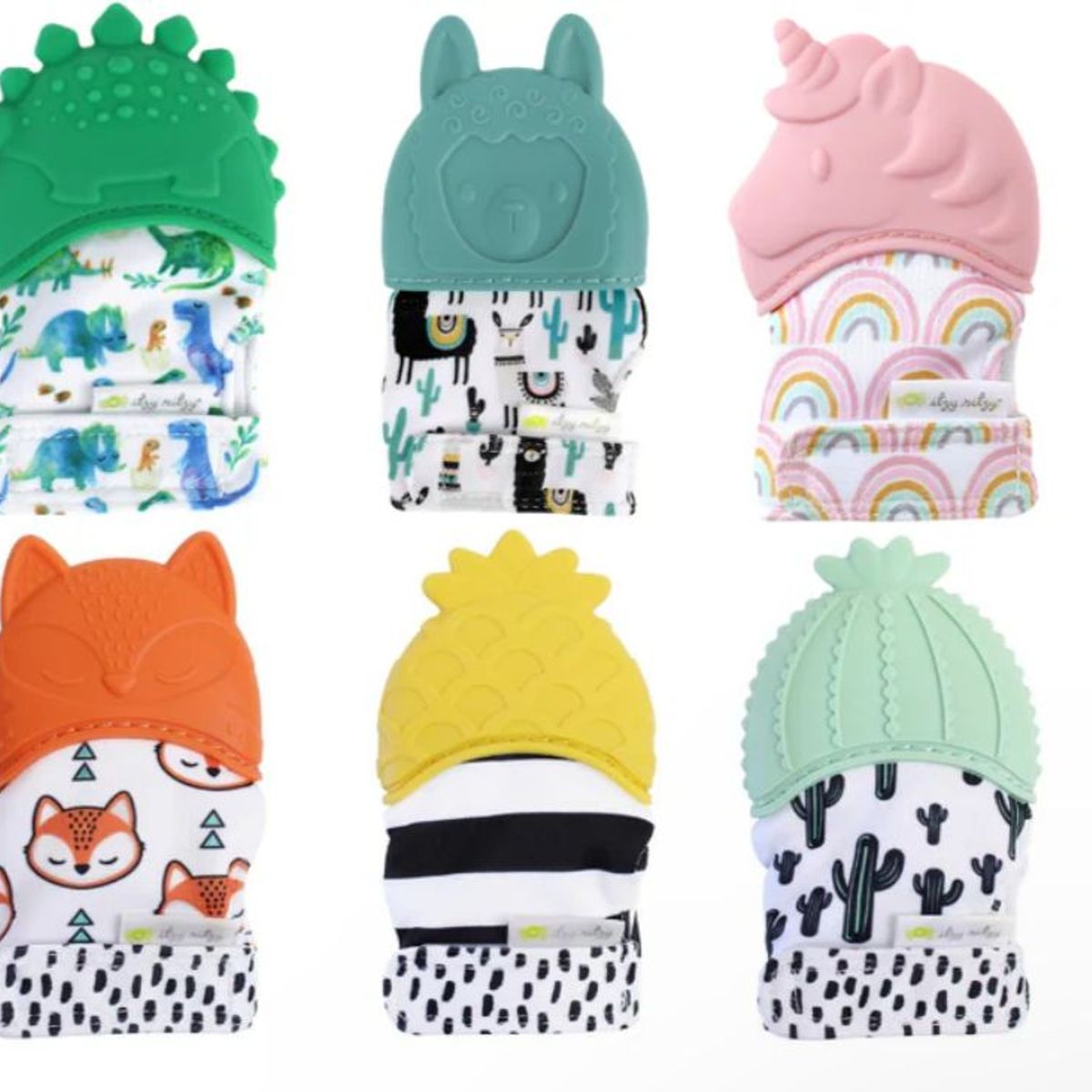 GENERICO - Guante Mordedor Miton Rascador Encías Para Bebes Diseños