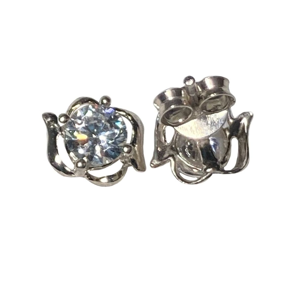 TAETHAI - Aros de plata 925 al lóbulo con Circón