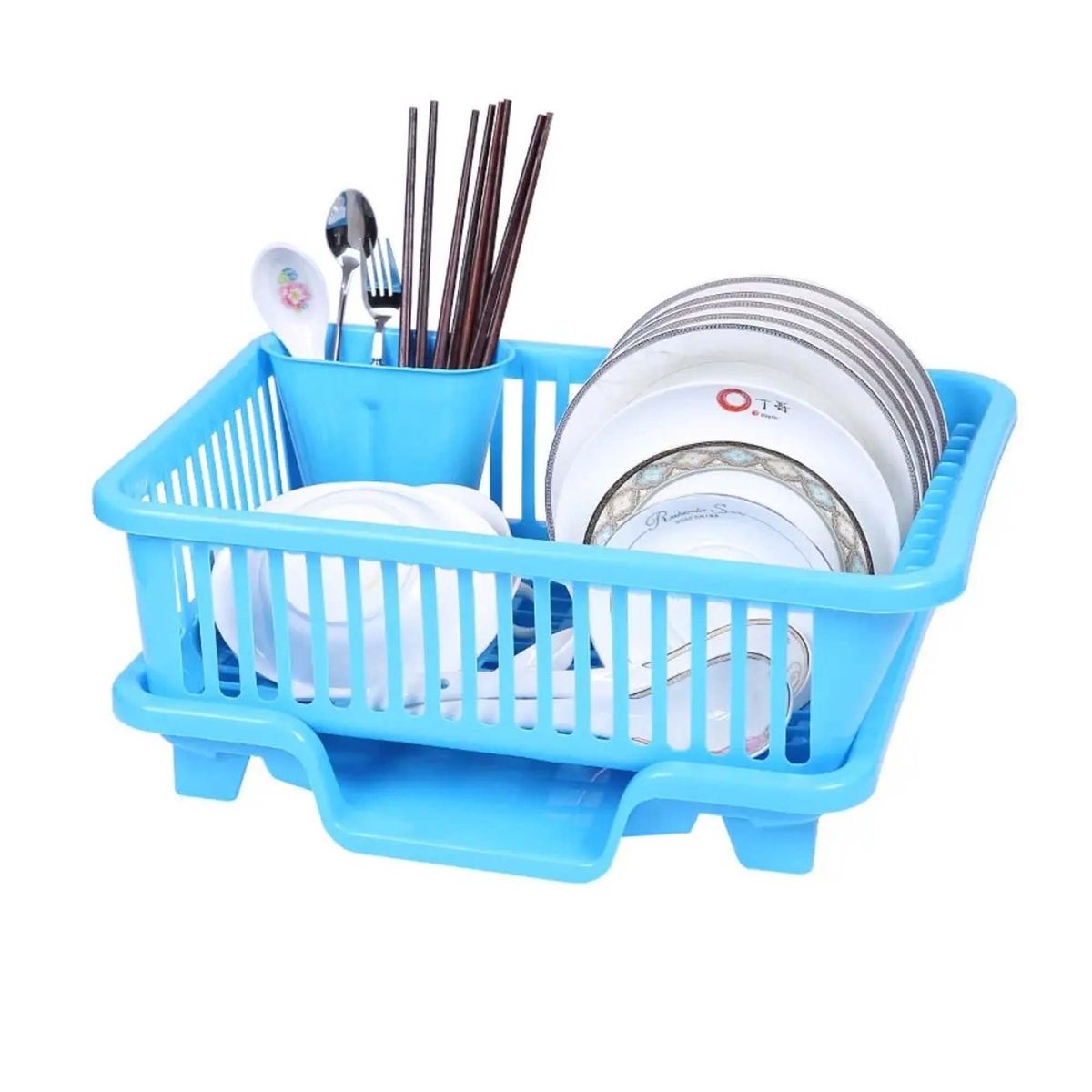 GENERICO - Estante de secado de platos con tabla de drenaje