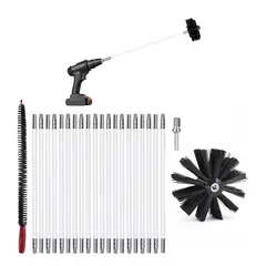 U BUY - Kit Limpieza Cañon 9m Varilla+cepillo Estufa Pellet Chimenea
