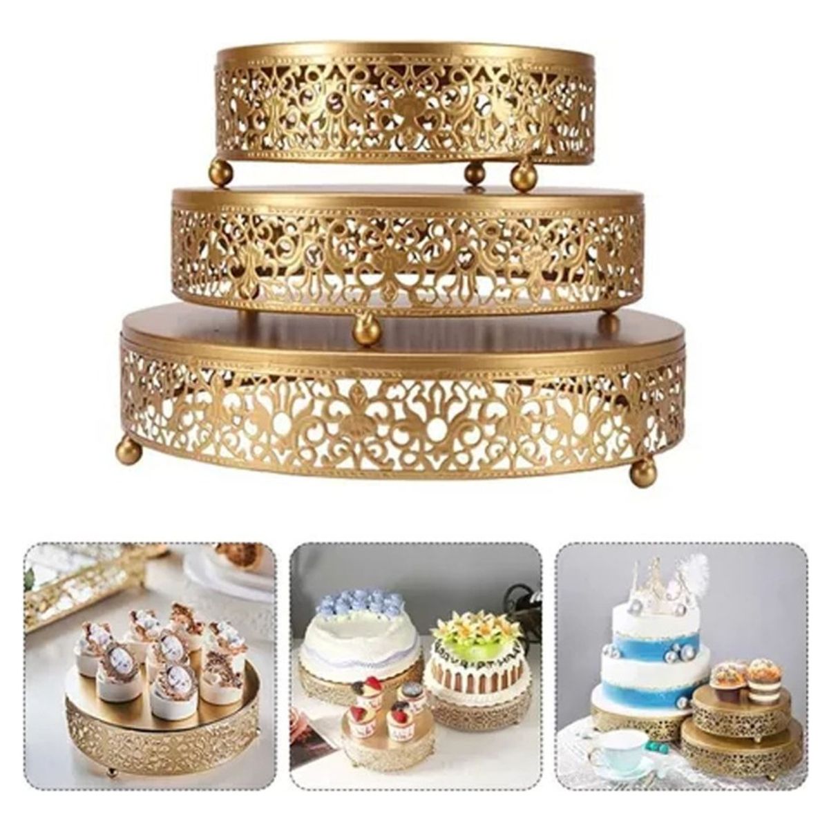 U BUY - Pack X3 Porta Torta Porta Cupcakes Torre Porta Cupcake