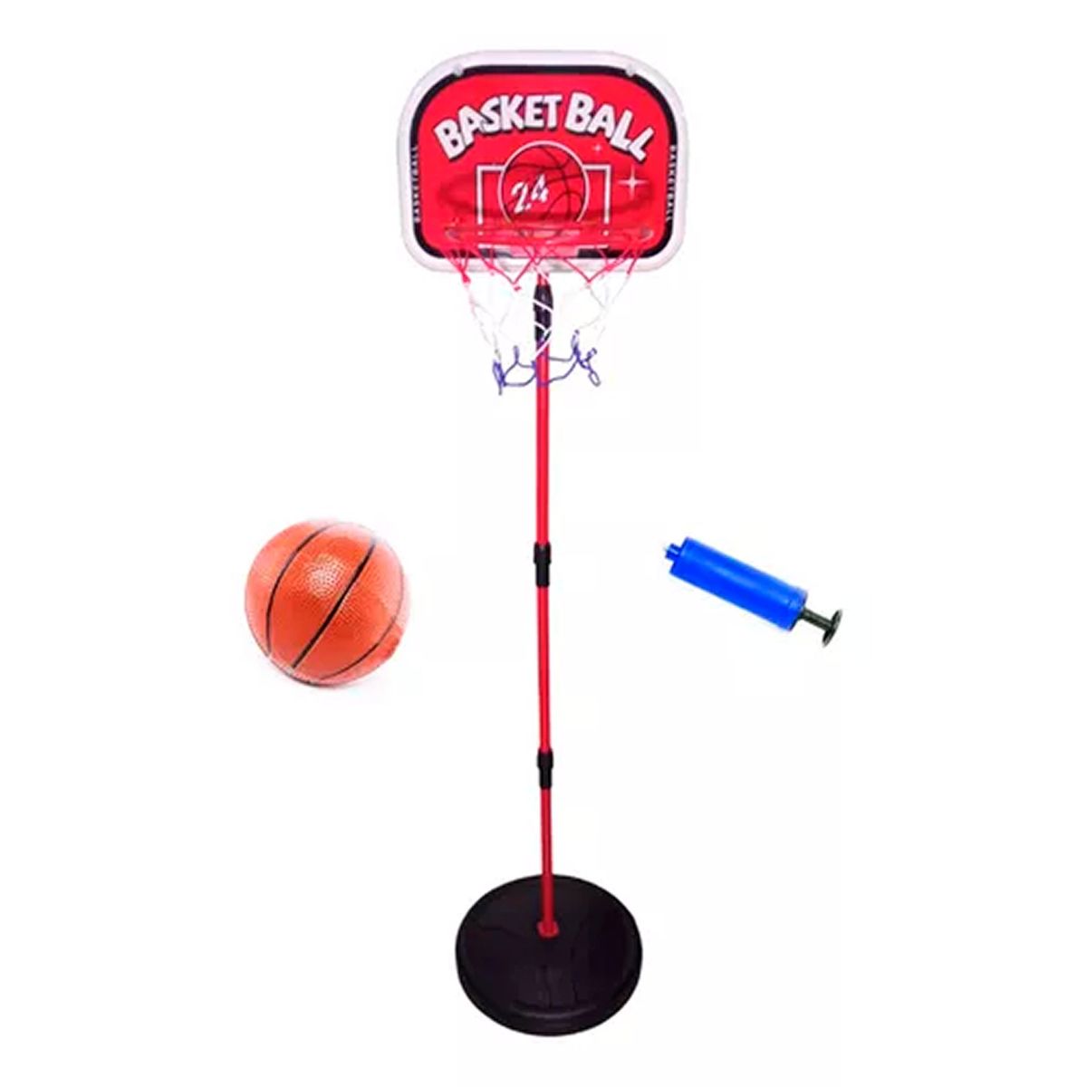 ESHOPANGIE - Soporte Baloncesto Altura Ajustable Niños + Balón + Inflador