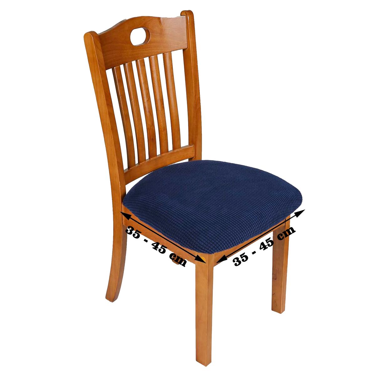 GENERICO - Pack 6 Fundas De Asientos Cuadrille BURDEO Para Sillas De Comedor