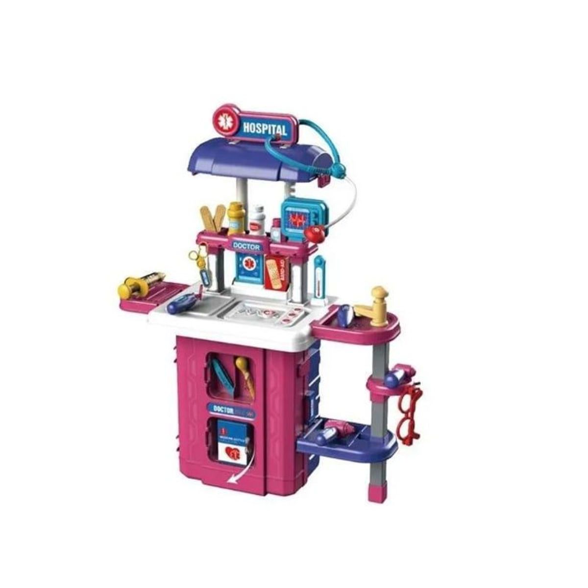 GENERICO - Maleta De Juegos 3 En 1 - Hospital Móvil Para Doctores