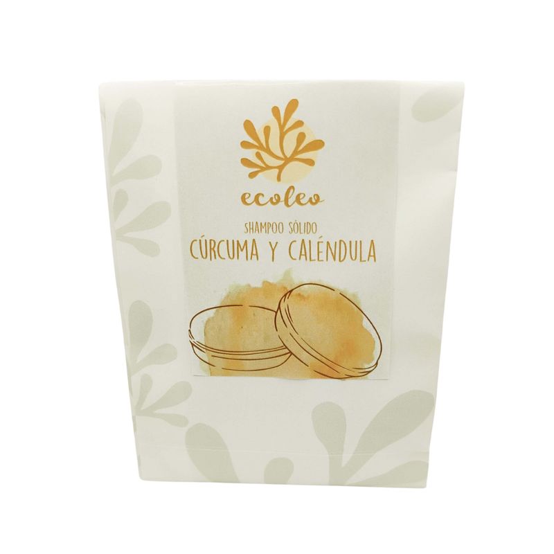 ECOLEO - Shampoo sólido de Cúrcuma y Caléndula