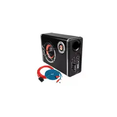 GENERICO - Subwoofer Plano Amplificado + Kit Instalación 8 Pulgadas