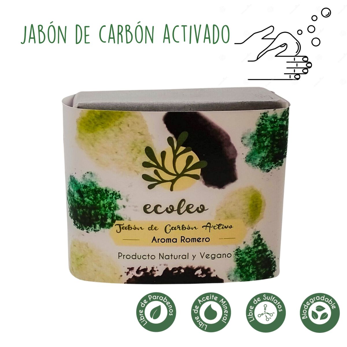 ECOLEO - Jabón de carbón activado