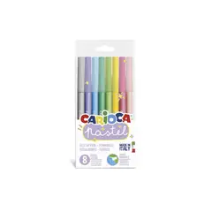 CARIOCA - PLUMONES ROTULADORES PASTEL - 8 UDS