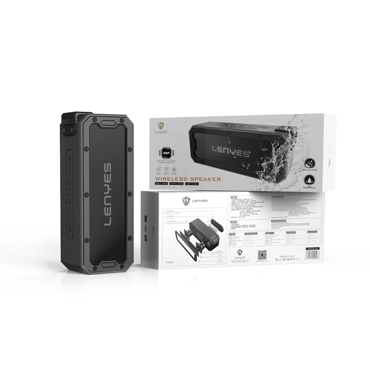 LENYES - Parlante Portátil Lenyes S108 Bluetooth IPX7