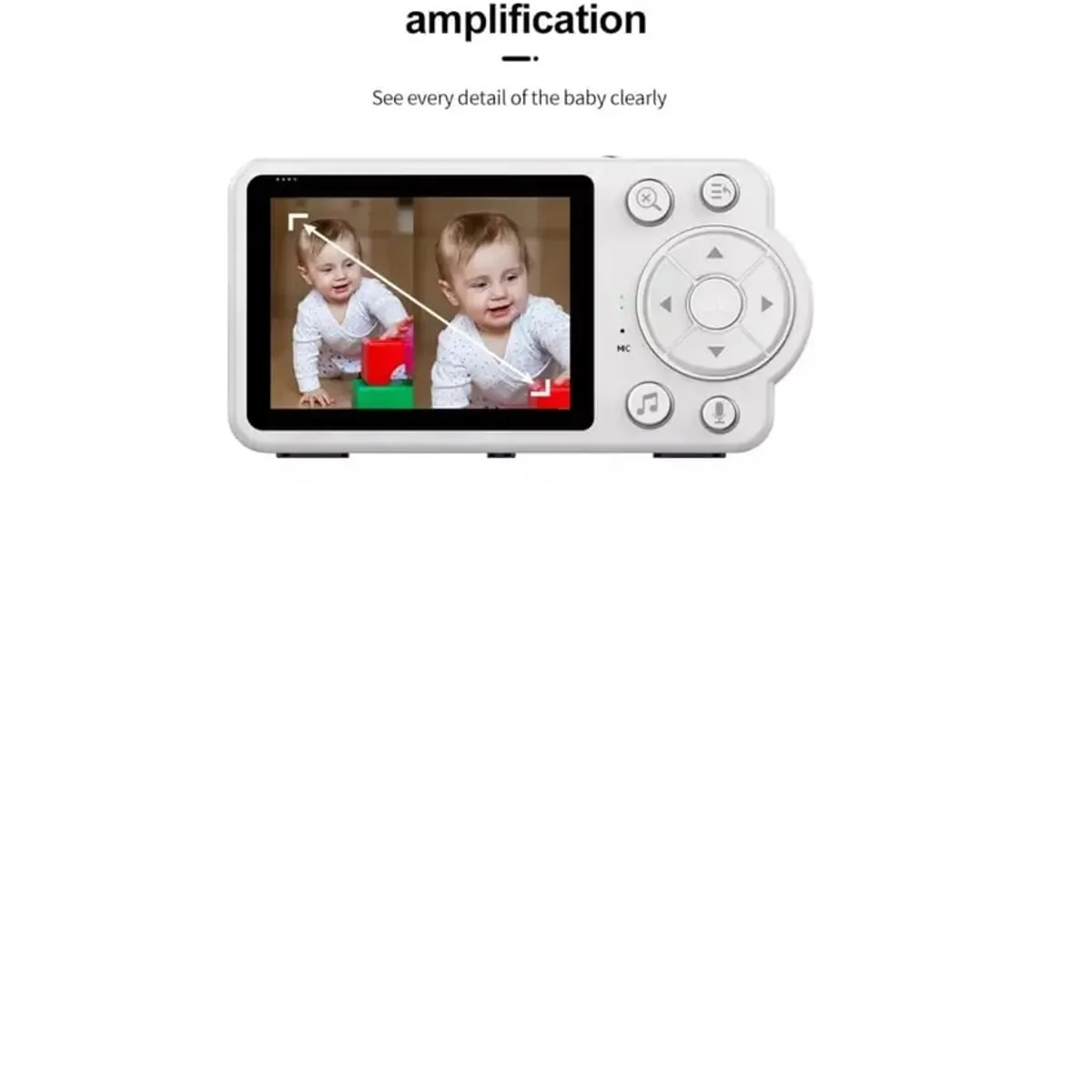 ANGELES DEL HOGAR - Monitor electrónico para bebés con cámara de seguridad WiFi