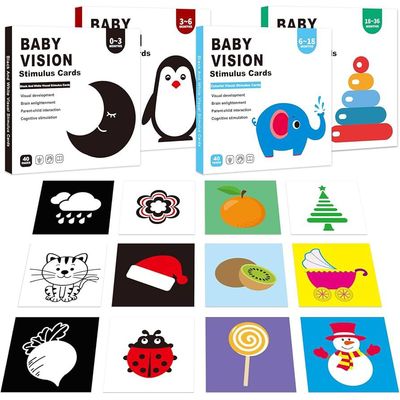 Imagen 2 del producto Set Tarjeta Estimulación Visual Cognitivas Bebé 0 -36 Meses