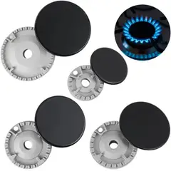 CRUSEC - Juego 4 Quemadores Y Tapas De Cocina A Gas