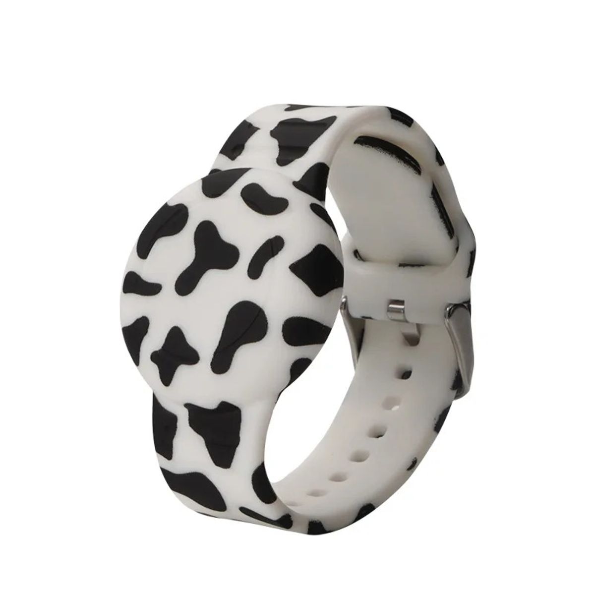 GENERICO - Funda tipo pulsera porta AIRTAG para niños diseño VAQUITA