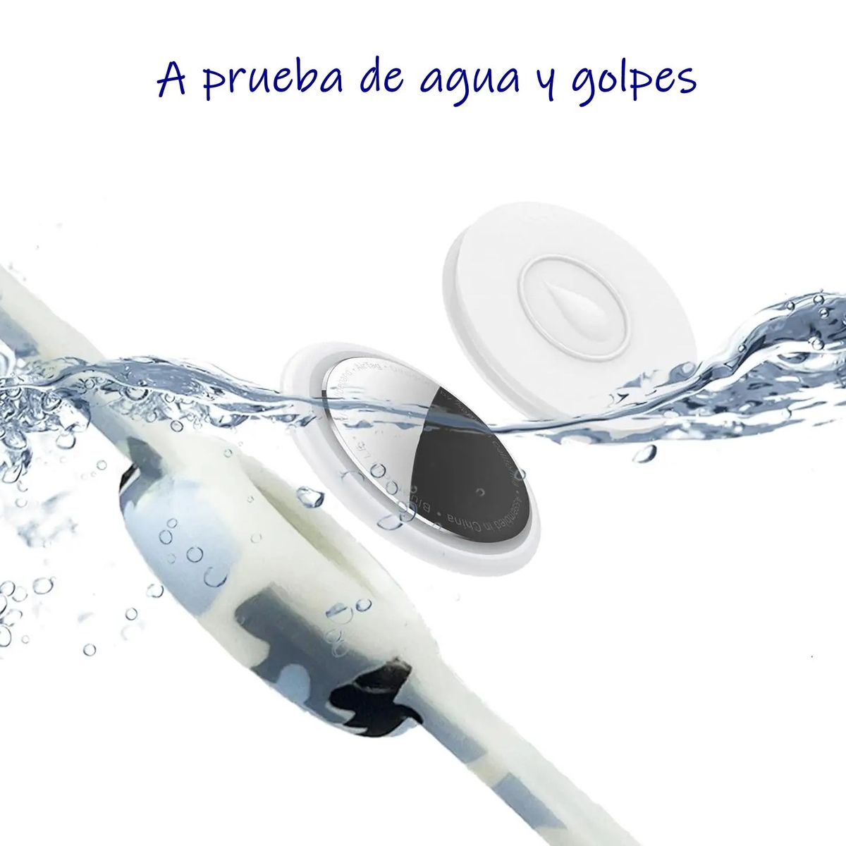 GENERICO - Funda tipo pulsera porta AIRTAG para niños diseño VAQUITA