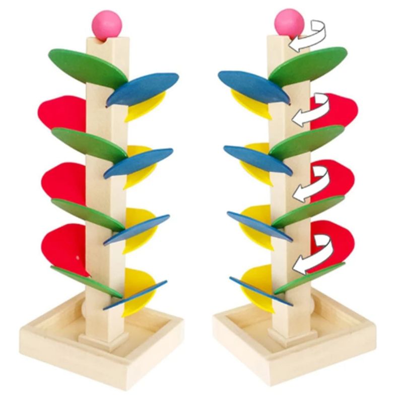 GENERICO - Carrera De Bolitas Árbol De Madera