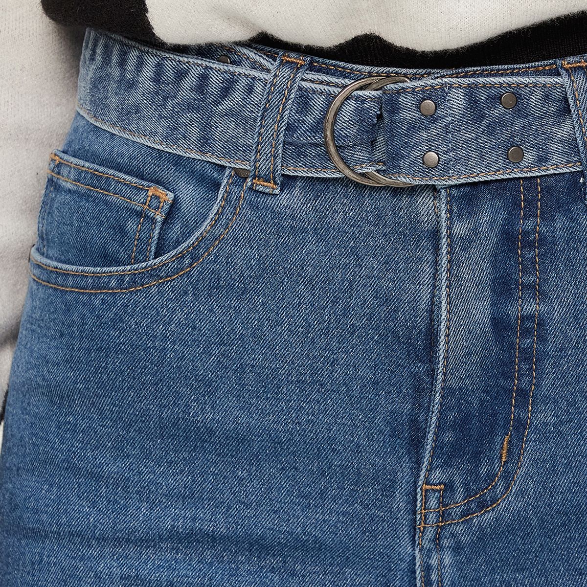 IO - Jeans Skinny Azul Marino Mujer Io