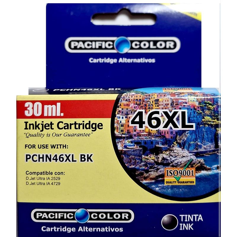 PACIFIC COLOR - Tinta Alternativa para HP 46 XL Negra