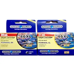 PACIFIC COLOR - Pack de Tinta Alternativa para HP 46 XL