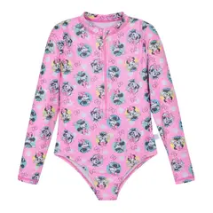 DISNEY - Traje de Baño Niña Manga Larga UV50+ Minnie
