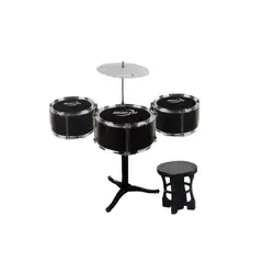 GENERICO - Batería Musical De 3 Tambores  Para Niños Jazz Drum Rojo