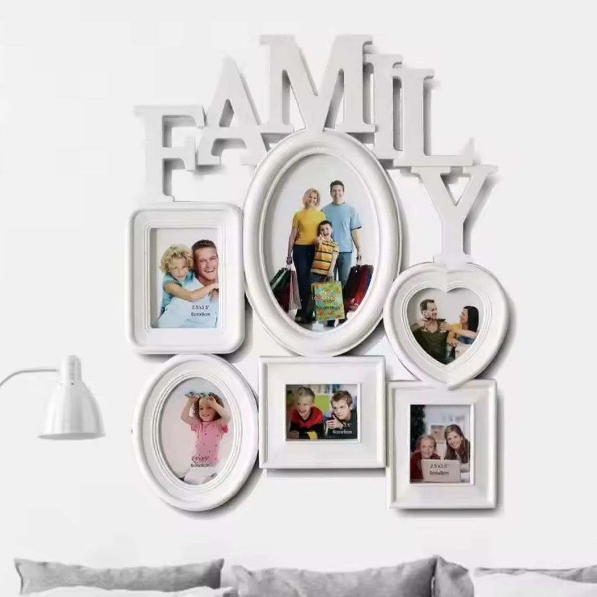 GENERICO - Collage De Fotos Familiares Decoración En Forma familiy